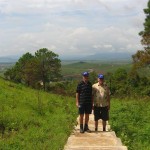 1. Chris and Sandy going up 1200 steps.