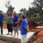 At the farm L to R  Kate,  Ken,  Hugh HH, Siobanh,  Steve,  Danny Mulvaney. (Kates dad  1 Fd sqn)