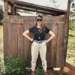 Kate - outside the old Loo