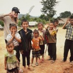 Kate with Hmong Children