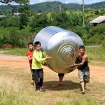 Carrying the 200 l tank for rain water - connected to toilet